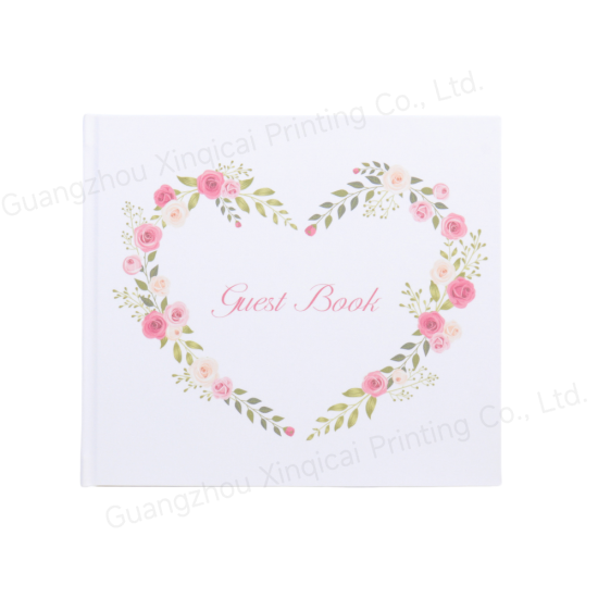 Romantic and beautiful wedding guest book