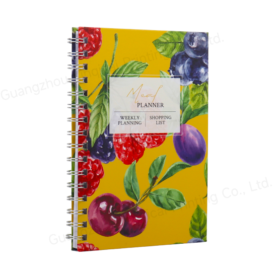 Yellow fruit themed meal planner