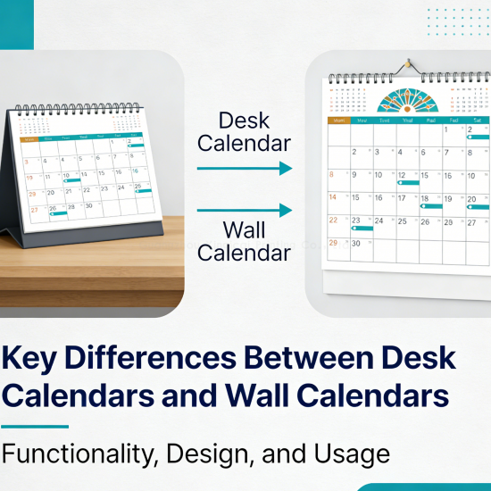 The Difference Between Custom Printed Desk Calendars and Wall Calendar