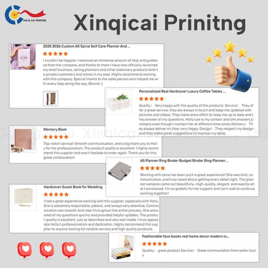 Trusted by E-Commerce Brands: Xinqicai Printing’s 5-Star Custom Notebo