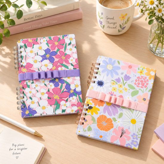 Floral Spiral Notebo