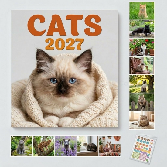Pets Cat Dog Photo Wall Calend
