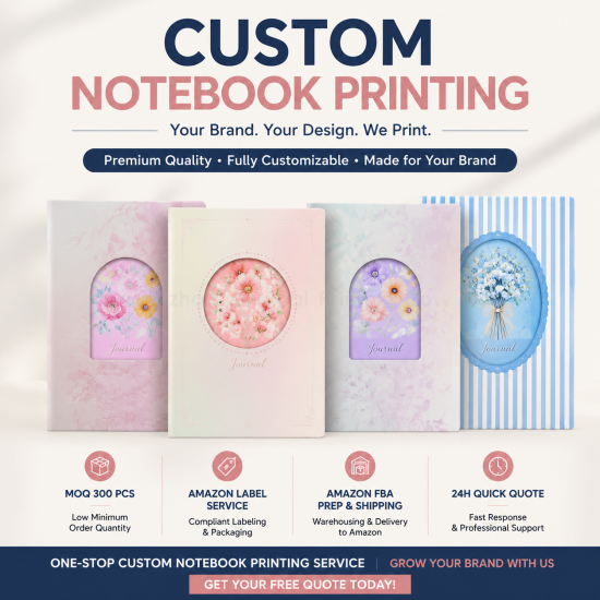 Custom Notebook Printing: Reliable Manufacturing to Grow Your Store Br