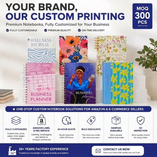 Custom Printed Notebooks: A Complete Solution for Brands Looking to Bu