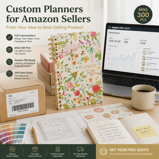 Custom Printed Spiral Planners for Your Brand